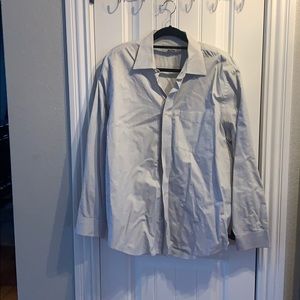 XL slim fit black white checkered long sleeve